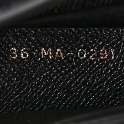 Grained Calfskin Saddle Bag Black