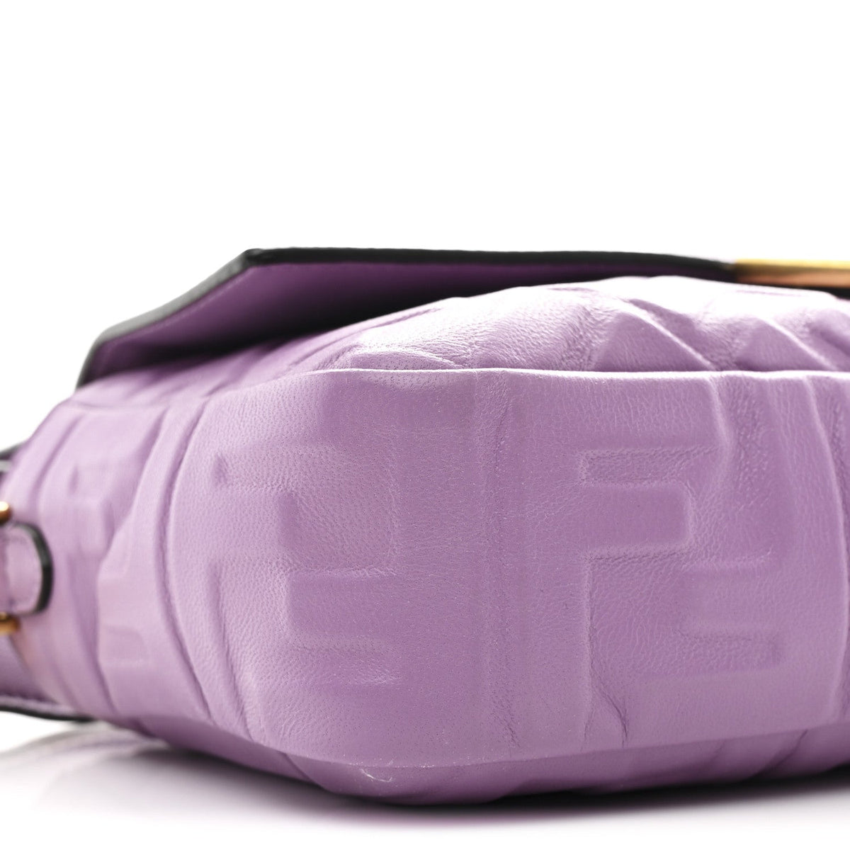 Nappa FF 1974 Embossed Baguette Agapanto