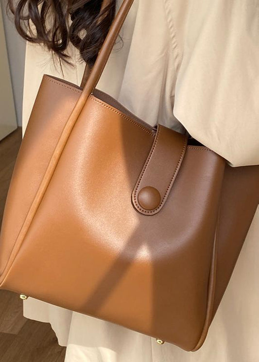 One Shoulder Commuter Tote Premium Leather