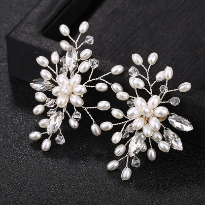 Trendy Handmade Pearl Rhinestone Shoe Clips