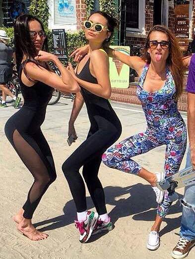 Black Gauze Yoga Close-Fitting Jumpsuit
