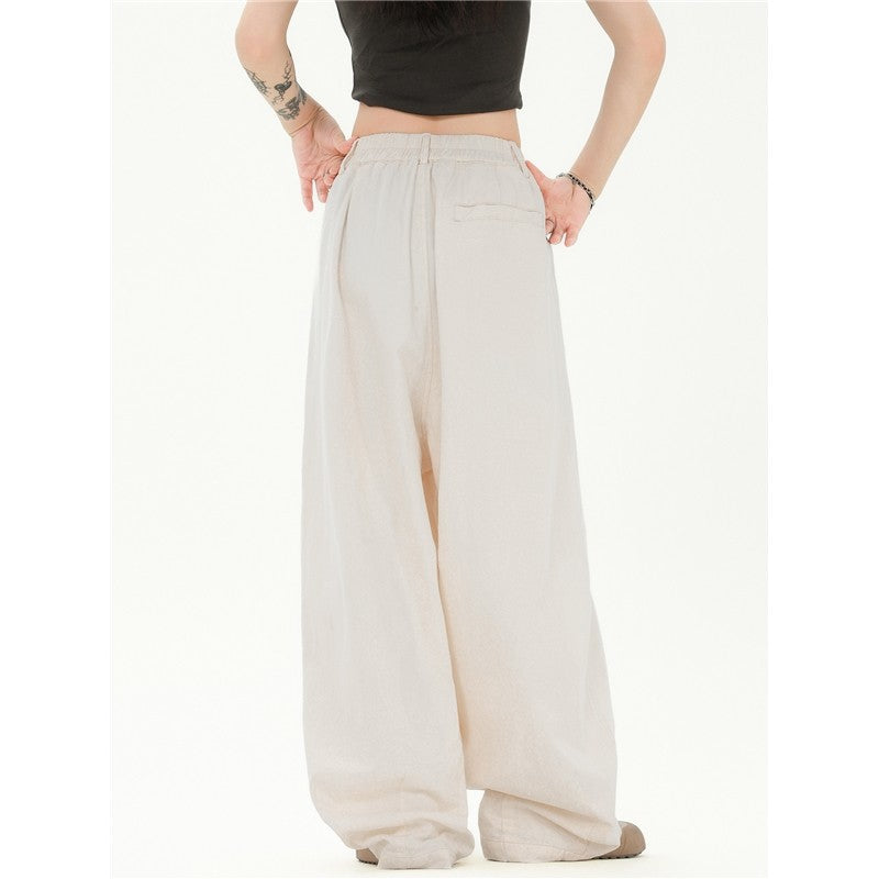 Minimalist High-End Drape Casual Trousers