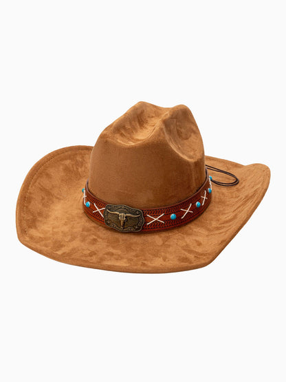 Marcella Suede Western Cowboy Hat