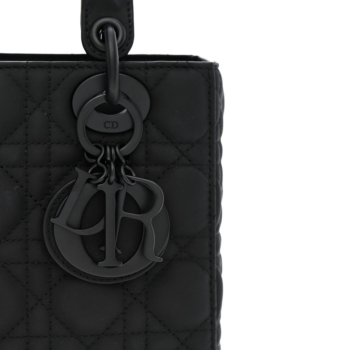 Ultra Matte Calfskin Cannage Small My ABCDior Lady Dior Black