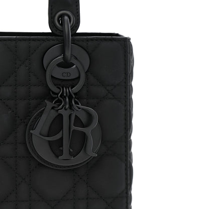 Ultra Matte Calfskin Cannage Small My ABCDior Lady Dior Black