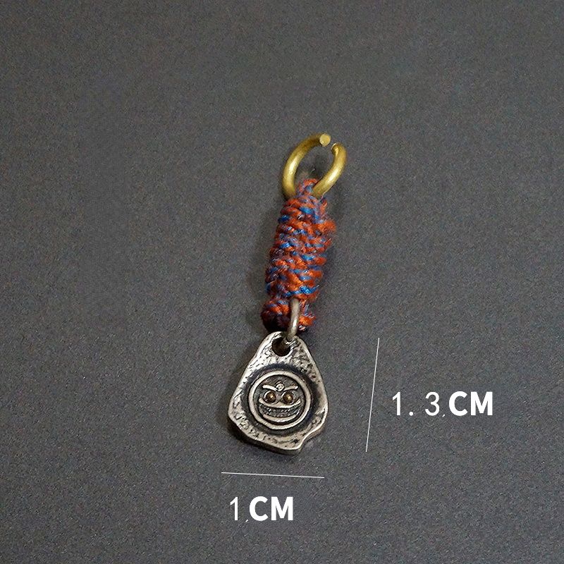 Small Pendant Sterling S925 Silver Accessories Tibetan Vajra Corpse Tuolin Master Wakes Up The Lion Hand Carry Vajra Pestle Ah Dun