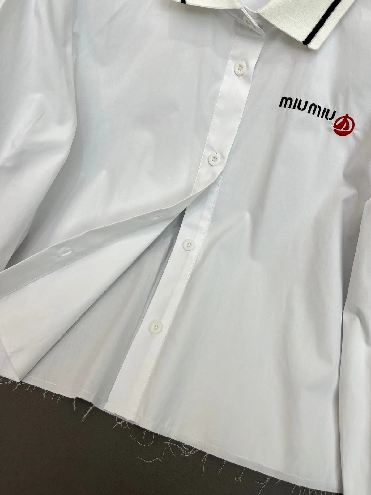 MIUMIU LONG-SLEEVE SHIRT 214505