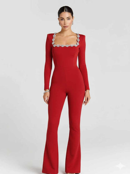 Imelda Jumpsuit In Red