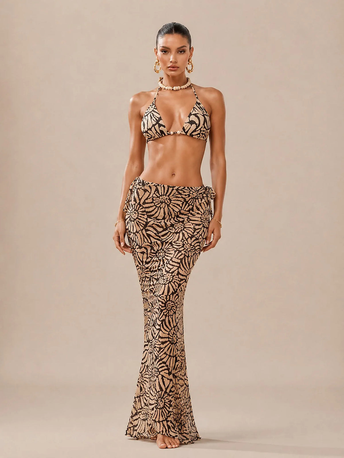 Zoe Seashell Print Bikini Set