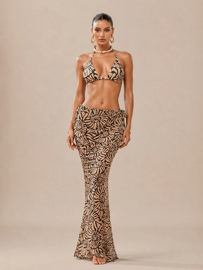 Zoe Seashell Print Bikini Set