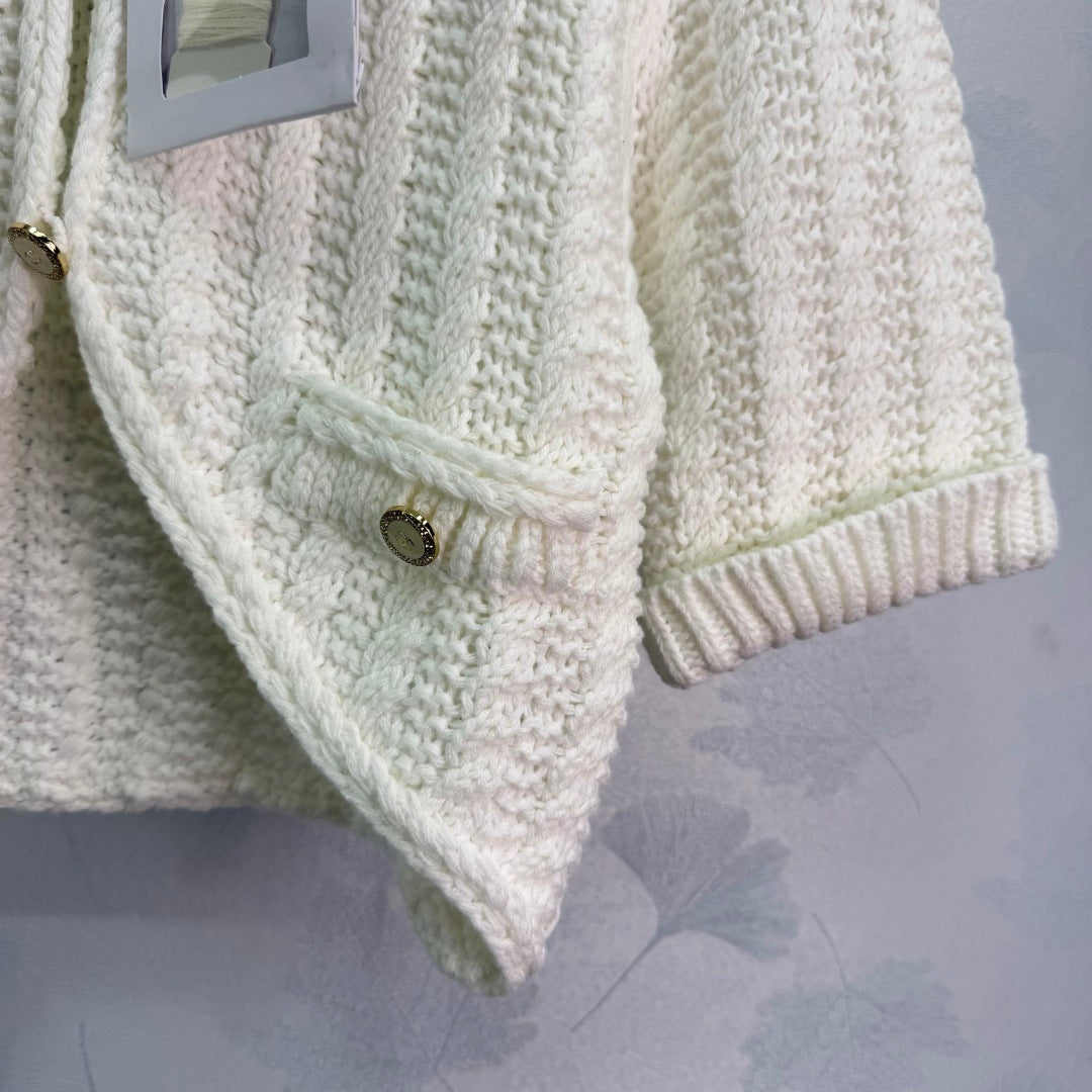 CC 26s White Knit Cardigan 345133