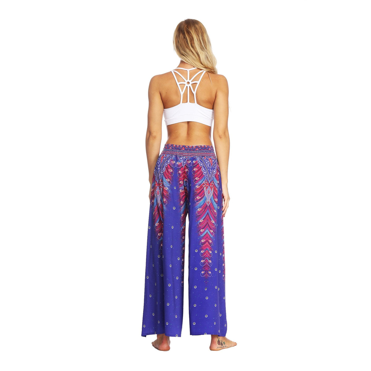 Fashion Ethnic Digital Printing High-Waist Wide-Leg Yoga Pants Leisure 3