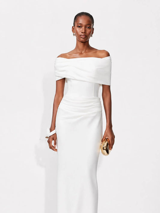 Marisol Elegant Off-Shoulder Maxi Dress
