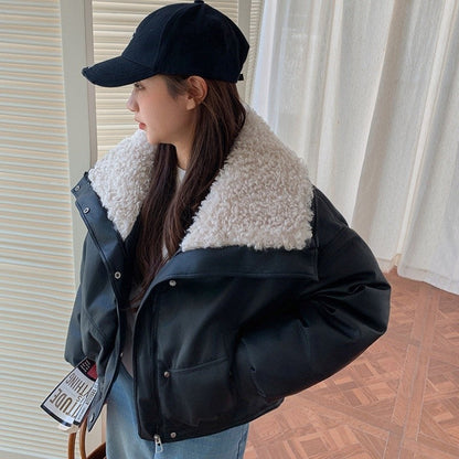 Short Fur Collar Cotton Jacket
