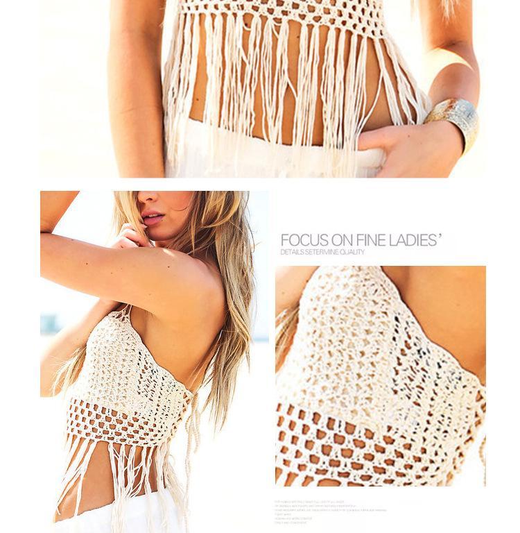 New Style Swimsuit Knitted Tassel Sexy Bikini