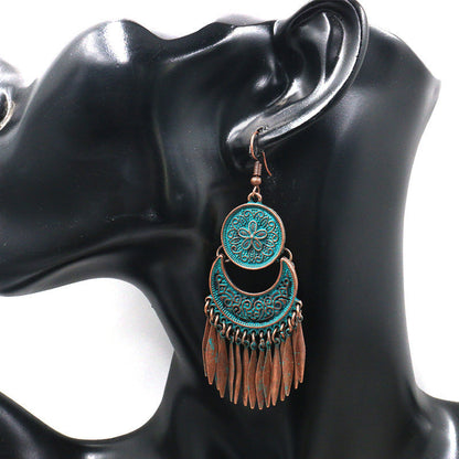 Trendy Floral Tassel Earrings For Women