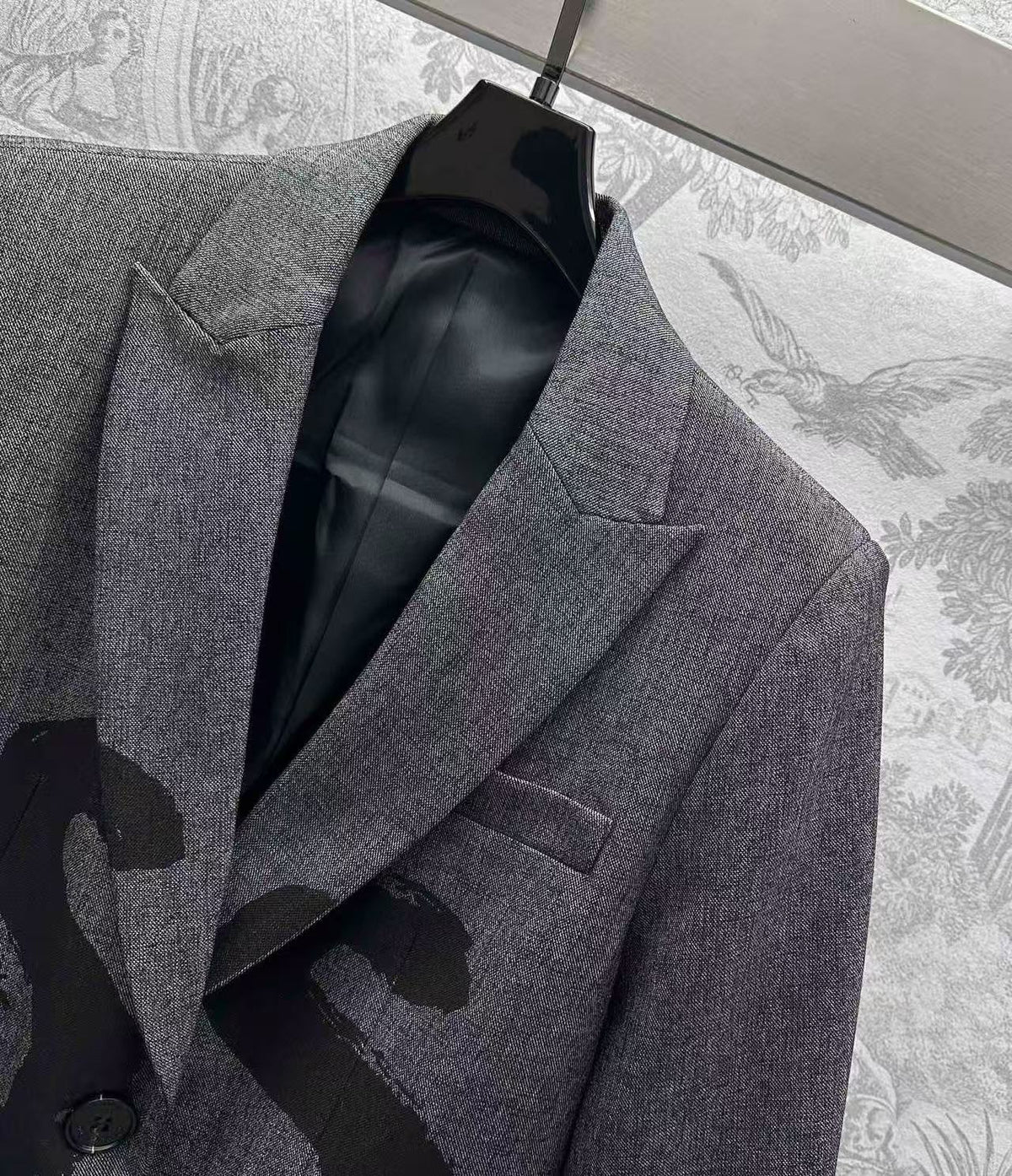 Dior 2025 Miss Dior Blazer Jacket Gray Black Cotton