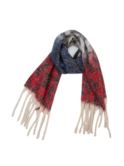 Scarvii - Winter Tassel Scarf with Leopard Patterns