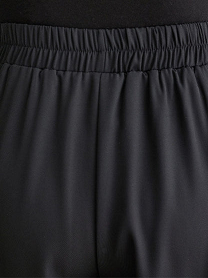 Loose Ninth Pants Pleated Casual Pants Bottoms