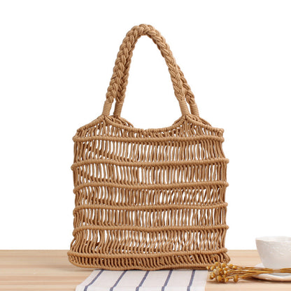 Crochet Market Bag Cotton Cord Net Bag