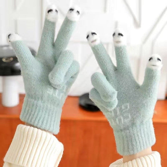 Kids Finger Touchscreen Knitted Gloves