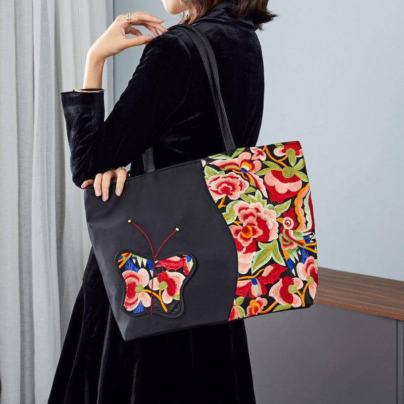 Embroidered Women's Bag Large Capacity Tote Bag