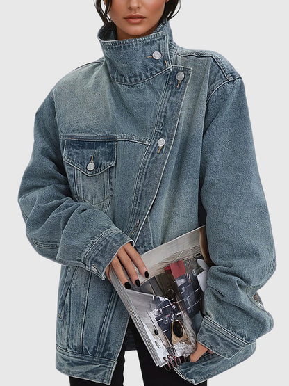 Bethany Deconstruct Asymmetric Denim Jacket