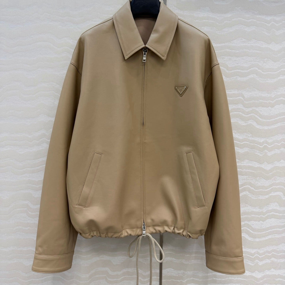 Prada Jacket Brown Leather 341211