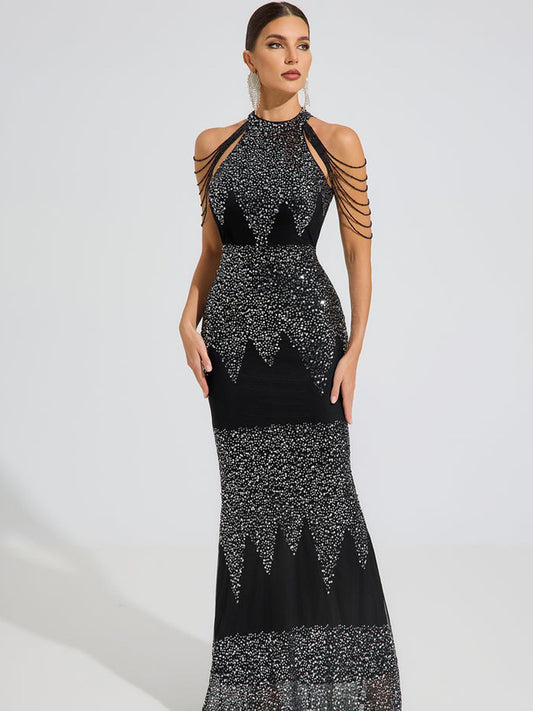 Mia Midnight Spark Maxi Dress