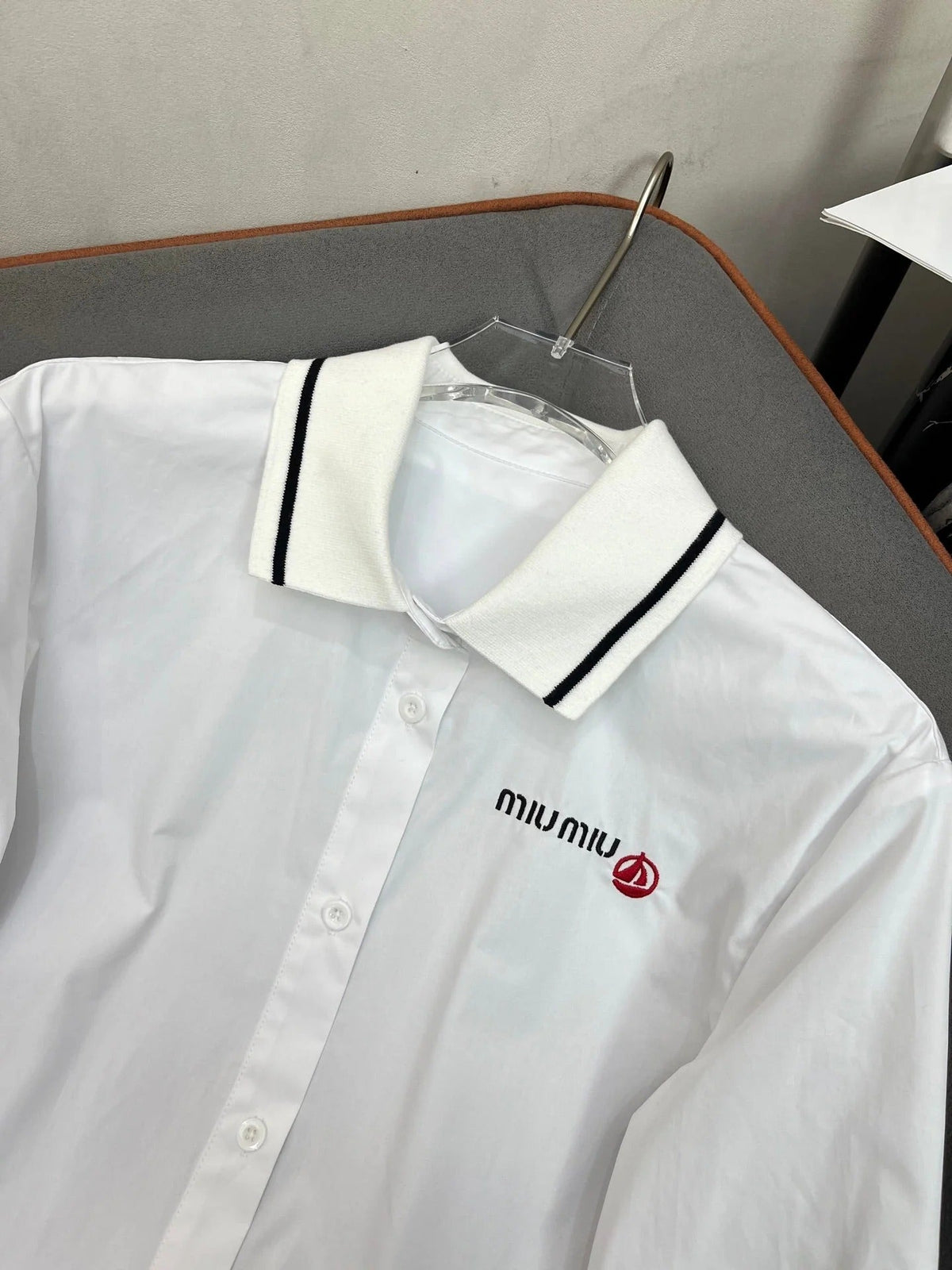 MIUMIU LONG-SLEEVE SHIRT 214505
