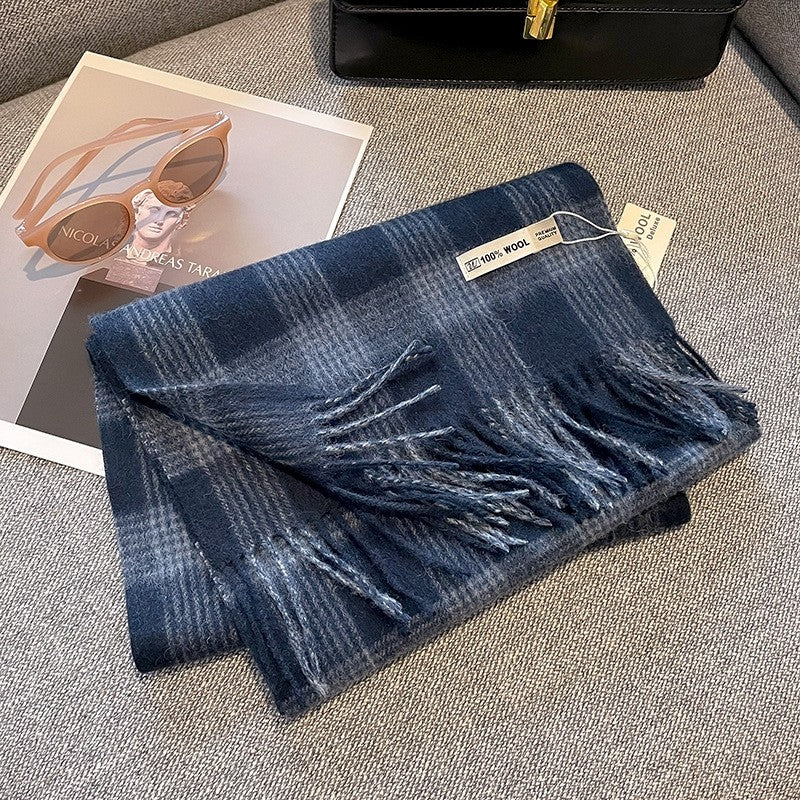 Wool Plaid Scarf