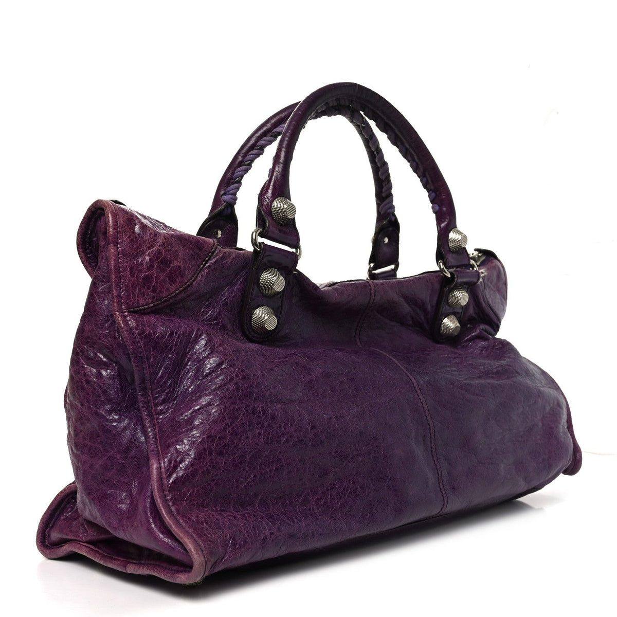 Agneau Giant 21 Silver Hardware Work Raisin