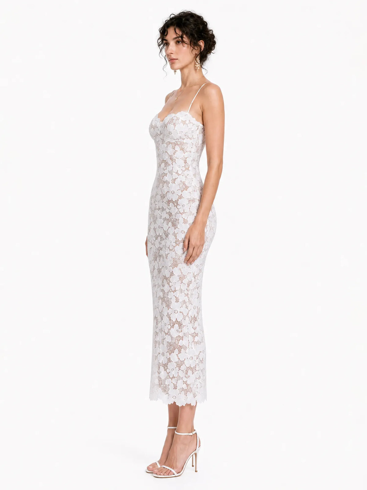 Yara Sexy Lace Bodycon Maxi Dress