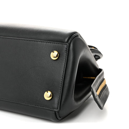 Supple Calfskin Small Madrid Bag Black