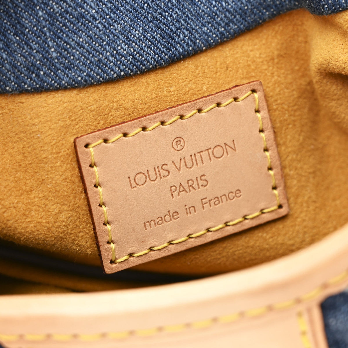Monogram Denim Pleaty  Blue