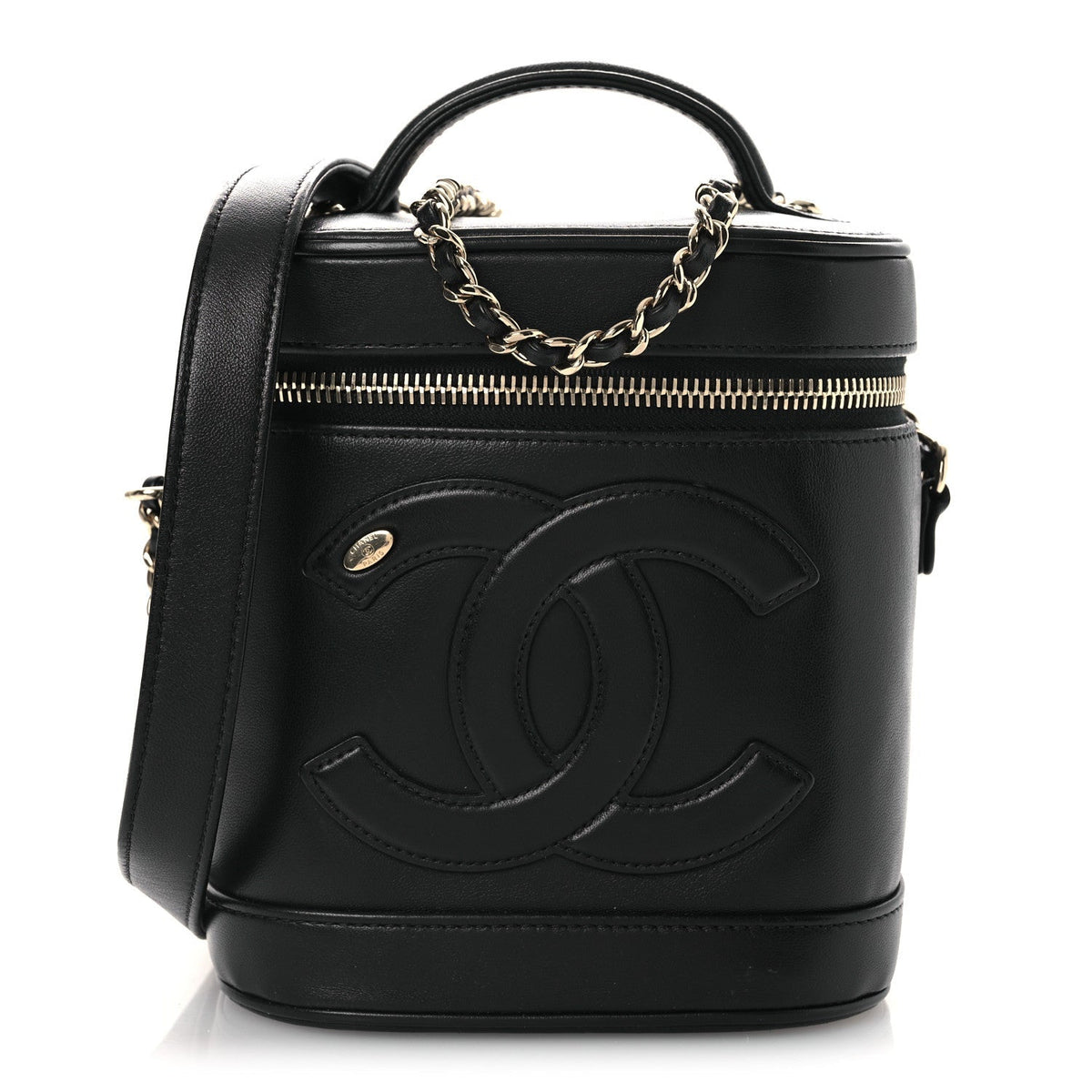 Lambskin Timeless Vanity Cosmetic Case Black