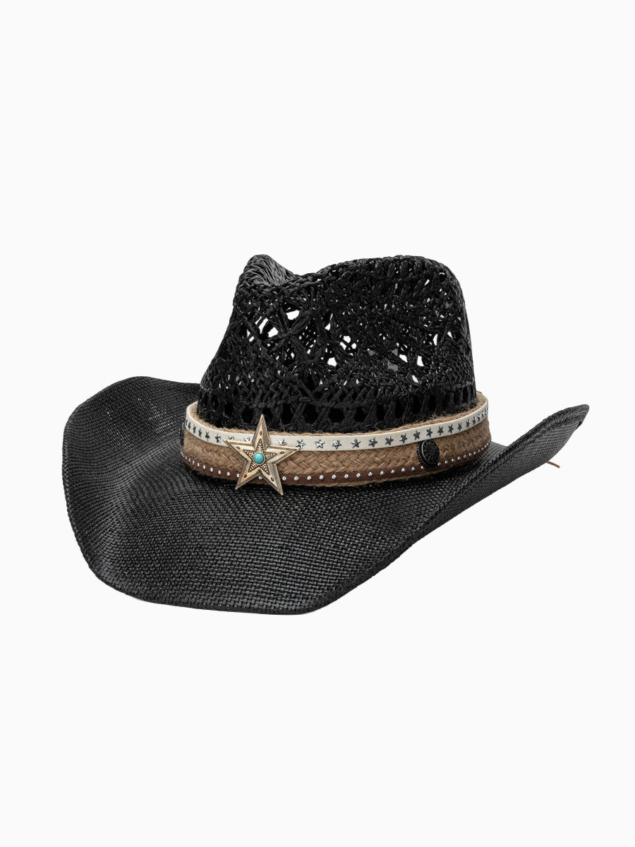 Marissa Bohemian-Style Straw Cowboy Hat