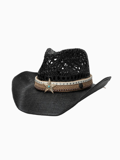 Marissa Bohemian-Style Straw Cowboy Hat