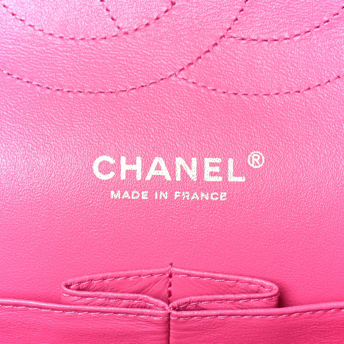 Iridescent Caviar Quilted Jumbo Double Flap Pink