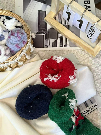 Rufia - Christmas Fuzzy Warm Coral Fleece Socks