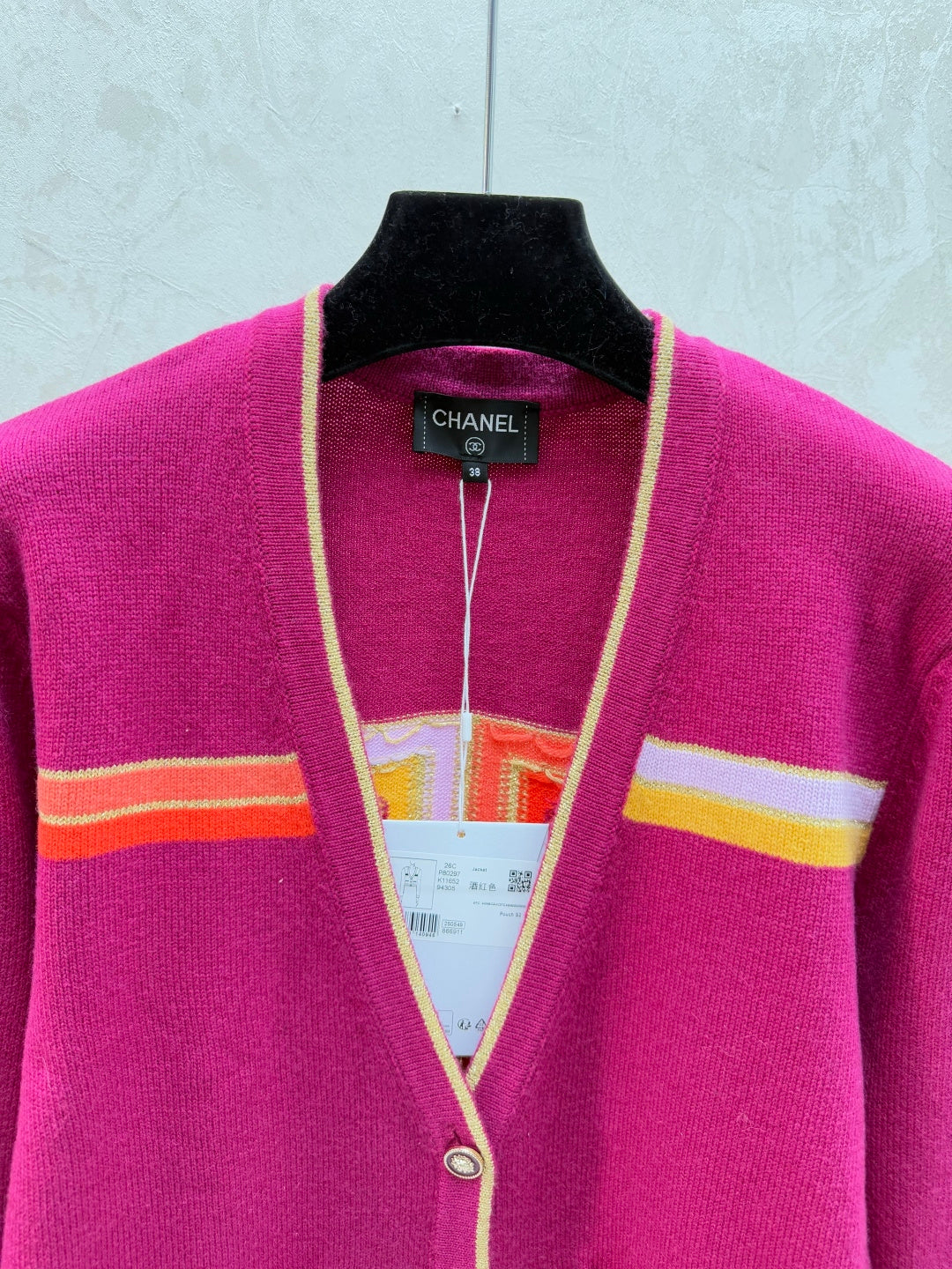 Chanel 2025 Cardigan Purple Wool 716294