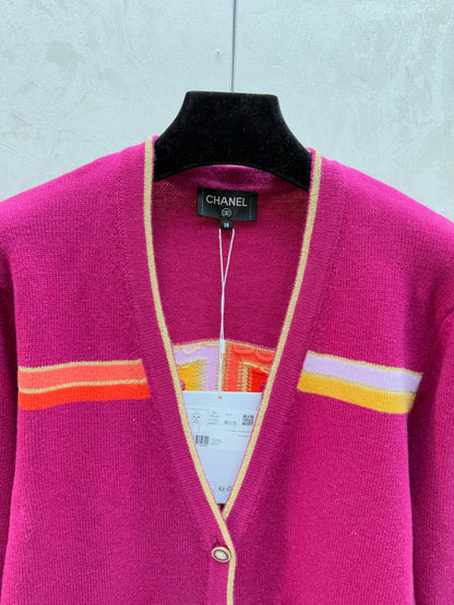 Chanel 2025 Cardigan Purple Wool 716294