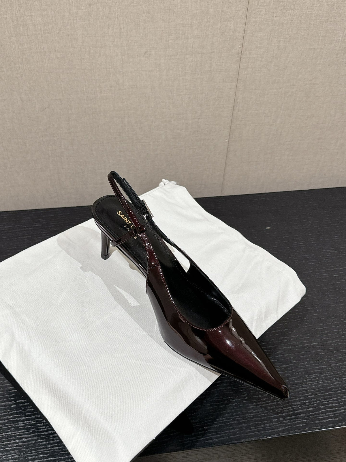 SL CHERISH SLINGBACK 75 WINE CALFSKIN