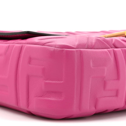 Nappa FF 1974 Embossed Baguette Ciclamino Pilar