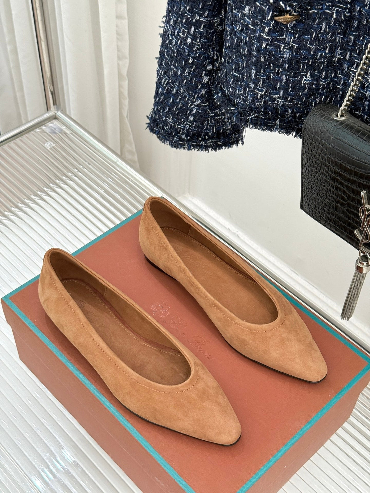 LP Primula Ballet Flat Brown Suede 570692