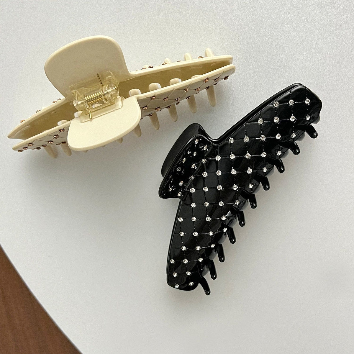 Simple Rhinestone Large Hair Claws