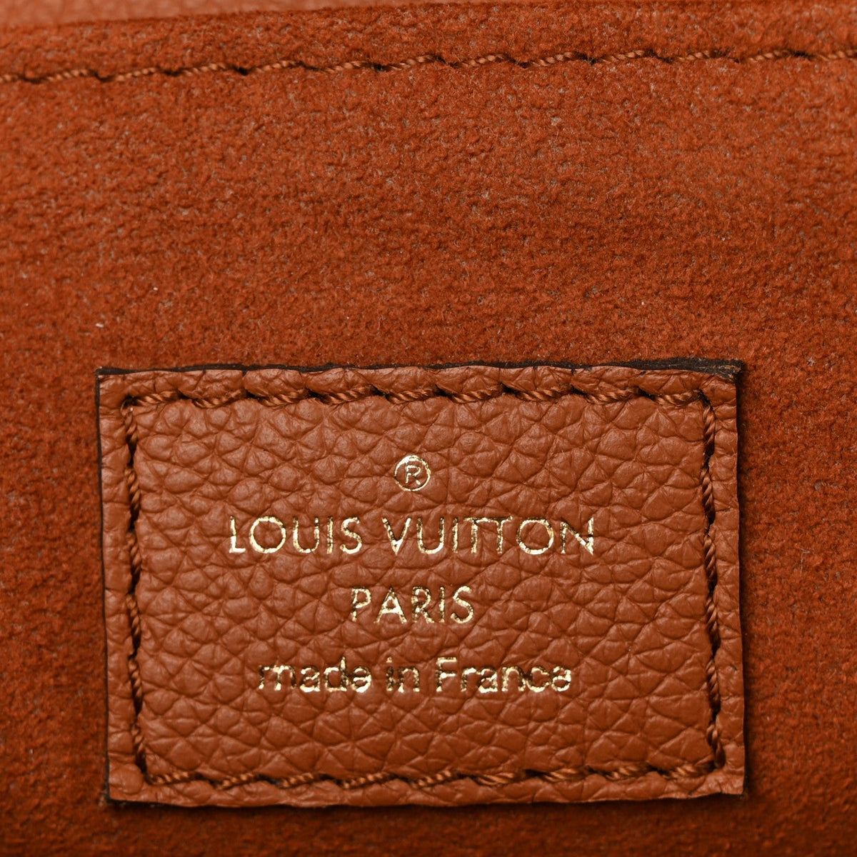 Grained Calfskin Lockme Oxford Cognac