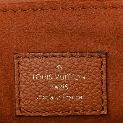 Grained Calfskin Lockme Oxford Cognac