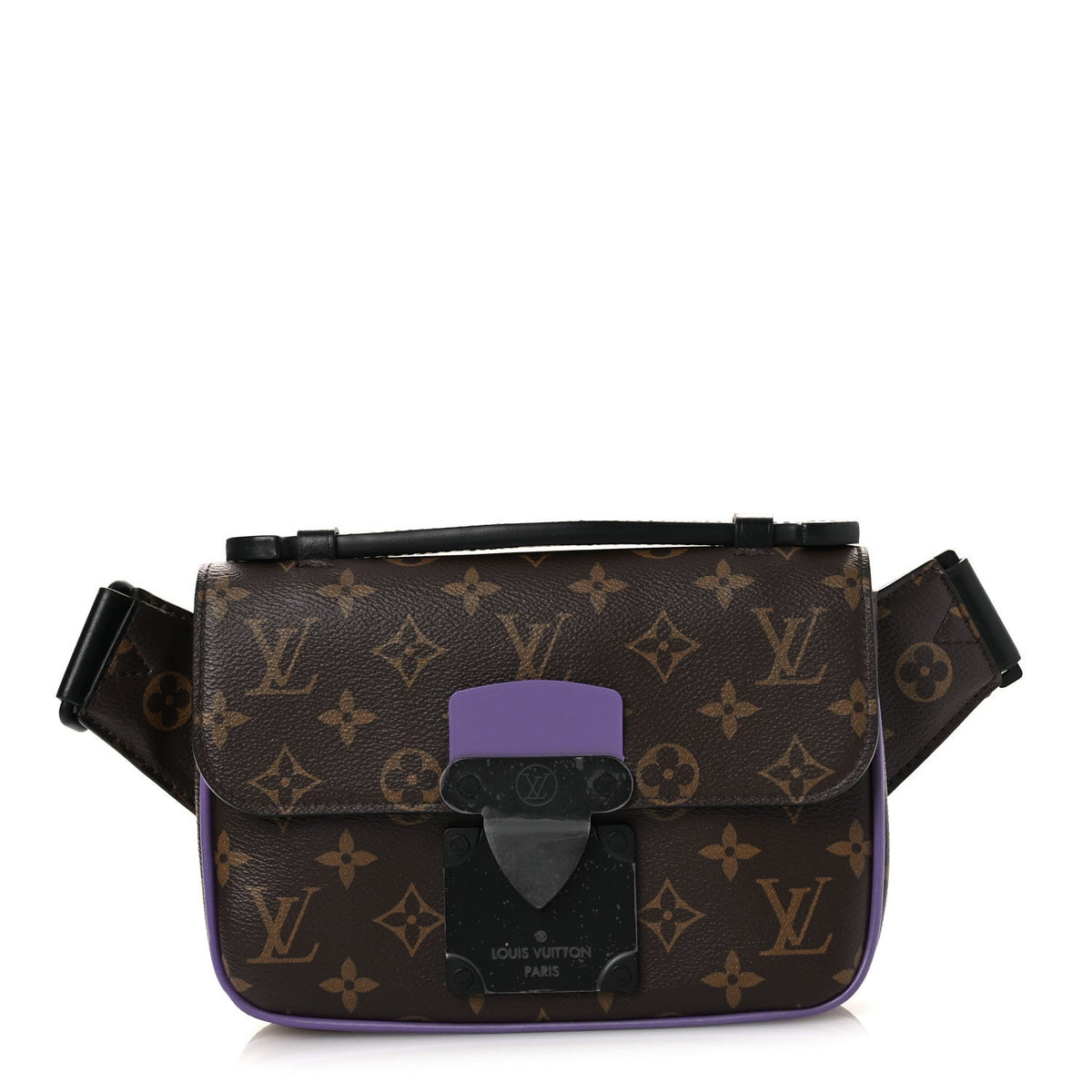 Monogram S Lock Sling Bag Purple