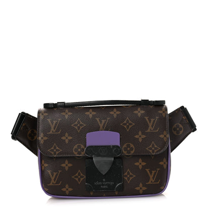 Monogram S Lock Sling Bag Purple